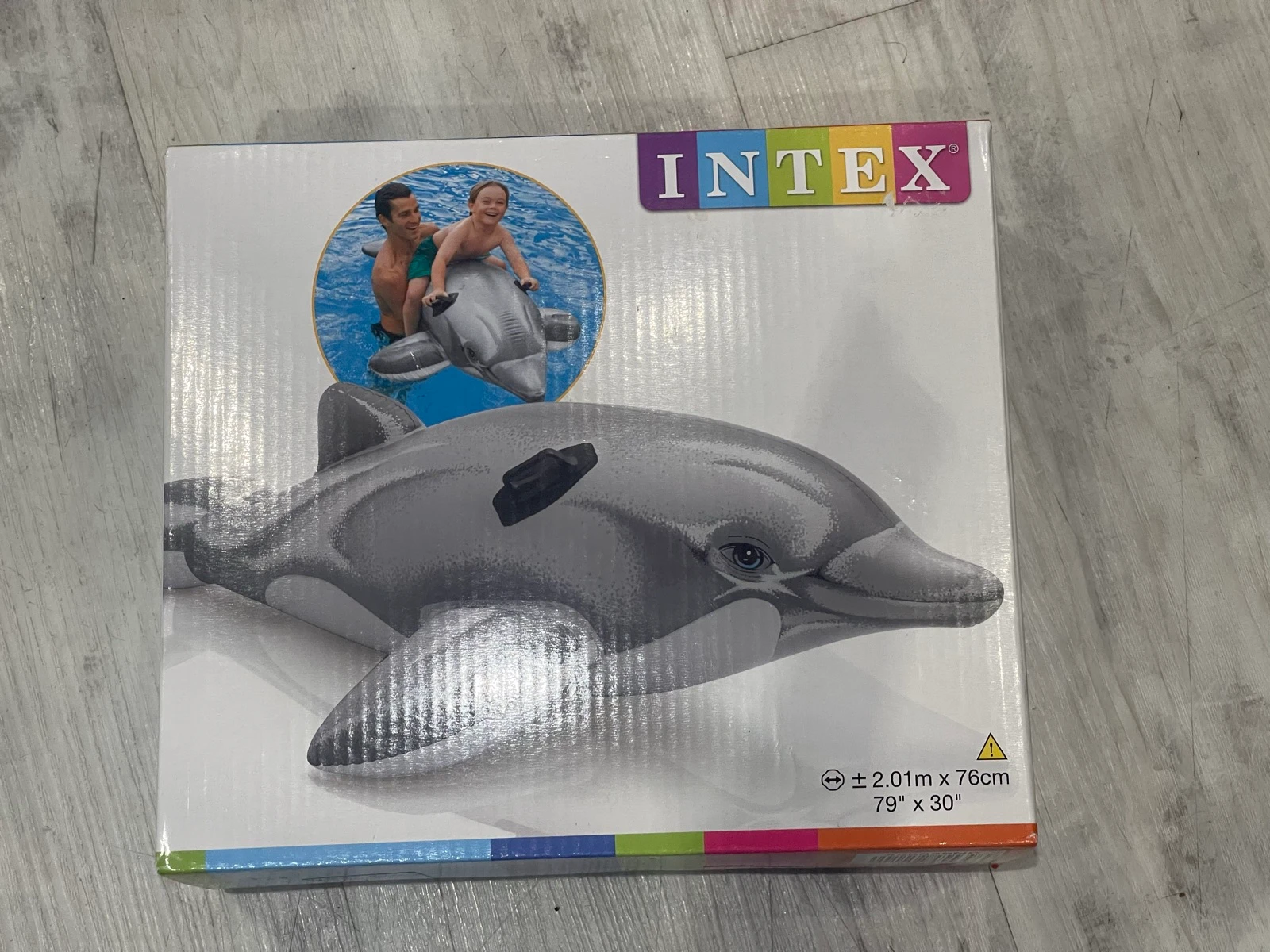 Bouée dauphin à chevaucher INTEX